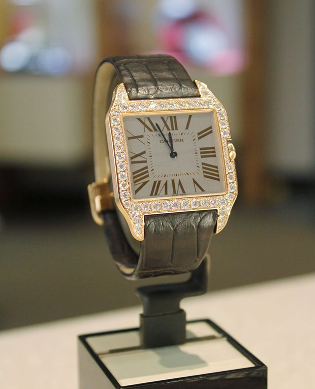 Watch Master Lab Diamonds custom setting on the case